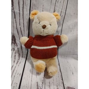 Vintage Applause 1985 Tan Cream Colored Teddy Bear Plush Stuffed Animal